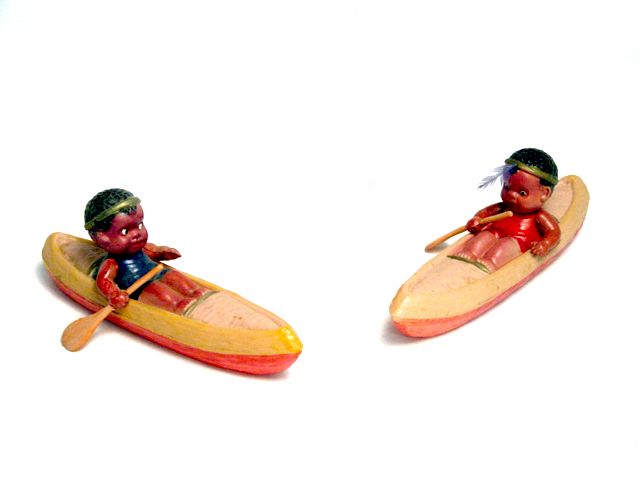 2 canoes